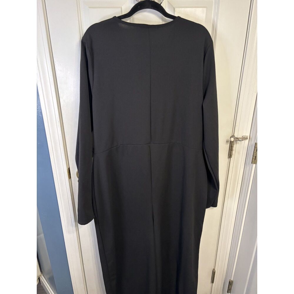 Long Tall Sally Black Wrap Wide Leg Jumpsuit Size US 18-20 - NWT - Picture 2 of 6